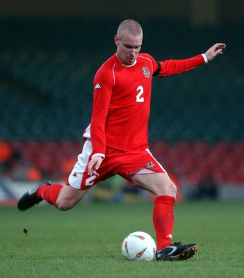 120203 - Wales v Bosnia-Herzegovina - International friendly - Rhys Weston in action