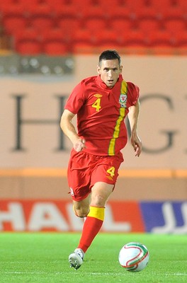 150812 - Wales v Bosnia Herzegovina, Vauxhall International Friendly -   Andrew Crofts of Wales   