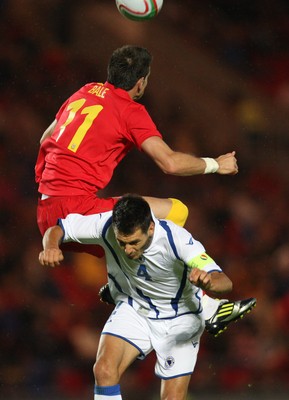 150812 - Wales v Bosnia Herzegovina, Vauxhall International Friendly - Wales' Gareth Bale is brought down by Bosnia Herzegovina's Emir Spahic 