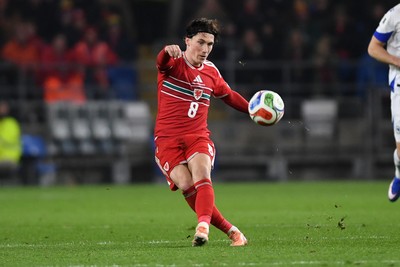 260326 - Wales v Bosnia-Herzegovina - 2026 FIFA World Cup Qualifying - Play-off Semi-final - Harry Wilson of Wales