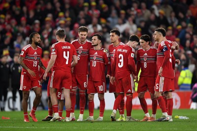 260326 - Wales v Bosnia-Herzegovina - 2026 FIFA World Cup Qualifying - Play-off Semi-final - Wales during the shootout