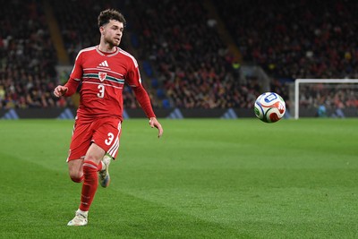 260326 - Wales v Bosnia-Herzegovina - 2026 FIFA World Cup Qualifying - Play-off Semi-final - Neco Williams of Wales