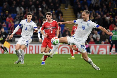 260326 - Wales v Bosnia-Herzegovina - 2026 FIFA World Cup Qualifying - Play-off Semi-final - Dario Saric of Bosnia