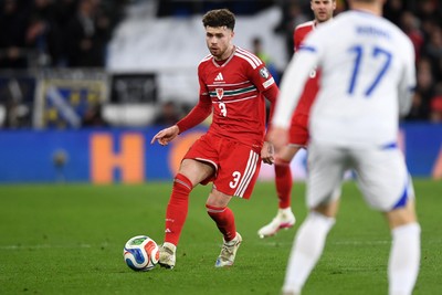 260326 - Wales v Bosnia-Herzegovina - 2026 FIFA World Cup Qualifying - Play-off Semi-final - Neco Williams of Wales