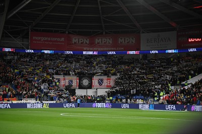 260326 - Wales v Bosnia-Herzegovina - 2026 FIFA World Cup Qualifying - Play-off Semi-final - Bosnia Fans