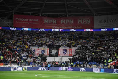 260326 - Wales v Bosnia-Herzegovina - 2026 FIFA World Cup Qualifying - Play-off Semi-final - Bosnia Fans
