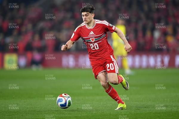 260326 - Wales v Bosnia-Herzegovina - 2026 FIFA World Cup Qualifying - Play-off Semi-final - Daniel James of Wales