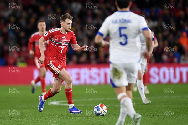 260326 - Wales v Bosnia-Herzegovina - 2026 FIFA World Cup Qualifying - Play-off Semi-final - David Brooks of Wales