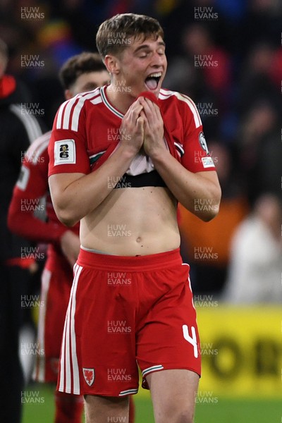 260326 - Wales v Bosnia-Herzegovina - 2026 FIFA World Cup Qualifying - Play-off Semi-final - Dejected Dylan Lawlor of Wales
