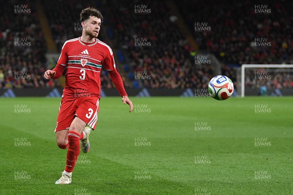 260326 - Wales v Bosnia-Herzegovina - 2026 FIFA World Cup Qualifying - Play-off Semi-final - Neco Williams of Wales