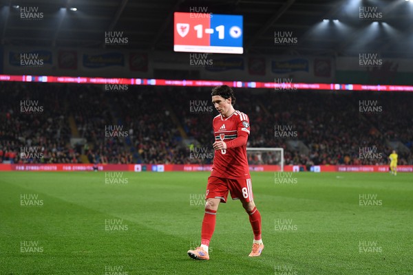 260326 - Wales v Bosnia-Herzegovina - 2026 FIFA World Cup Qualifying - Play-off Semi-final - Harry Wilson of Wales