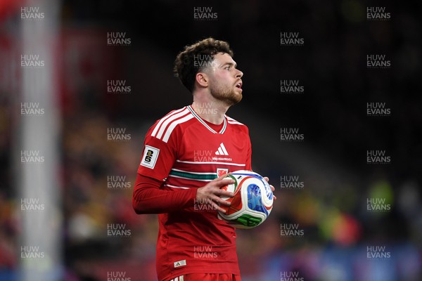 260326 - Wales v Bosnia-Herzegovina - 2026 FIFA World Cup Qualifying - Play-off Semi-final - Neco Williams of Wales