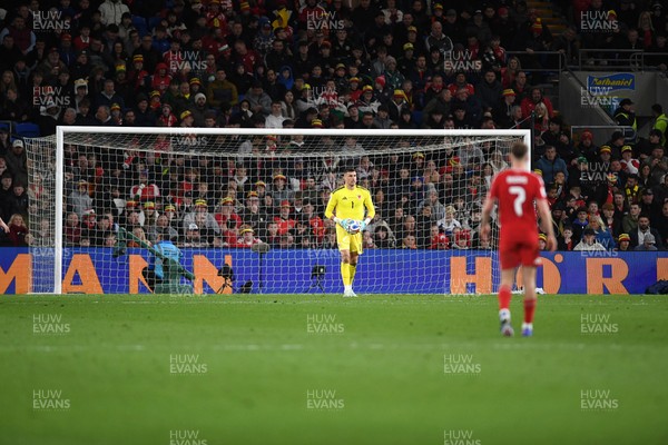 260326 - Wales v Bosnia-Herzegovina - 2026 FIFA World Cup Qualifying - Play-off Semi-final - Karl Darlow of Wales