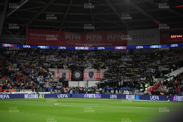 260326 - Wales v Bosnia-Herzegovina - 2026 FIFA World Cup Qualifying - Play-off Semi-final - Bosnia Fans