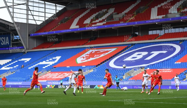 060920 - Wales v Bulgaria - UEFA Nations League - A general view of play at Cardiff City Stadium