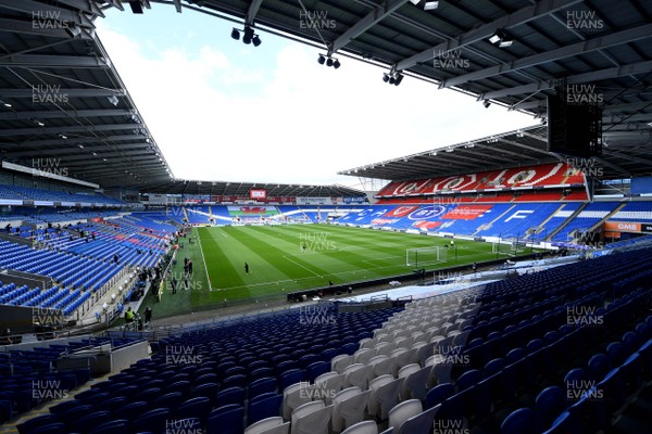 060920 - Wales v Bulgaria - UEFA Nations League - A general view of Cardiff City Stadium ahead of kick off