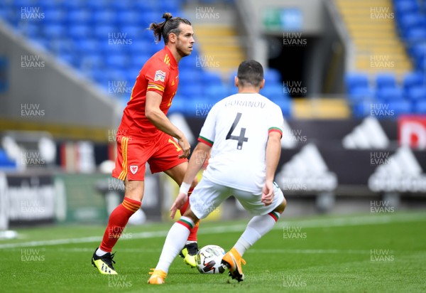060920 - Wales v Bulgaria - UEFA Nations League - Gareth Bale of Wales takes on Ivan Goranov of Bulgaria
