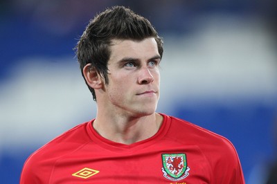 08.10.10.. Wales v Bulgaria, UEFA Euro 2012 Qualifier, Cardiff City Stadium -  Wales' Gareth Bale     