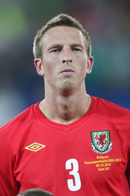 08.10.10.. Wales v Bulgaria, UEFA Euro 2012 Qualifier, Cardiff City Stadium -  Wales' Danny Collins    