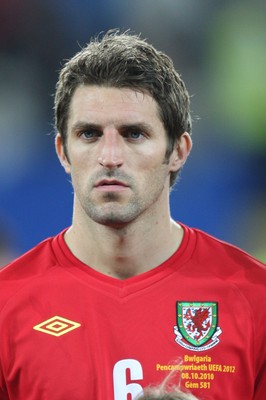 08.10.10.. Wales v Bulgaria, UEFA Euro 2012 Qualifier, Cardiff City Stadium -  Wales' Sam Ricketts       