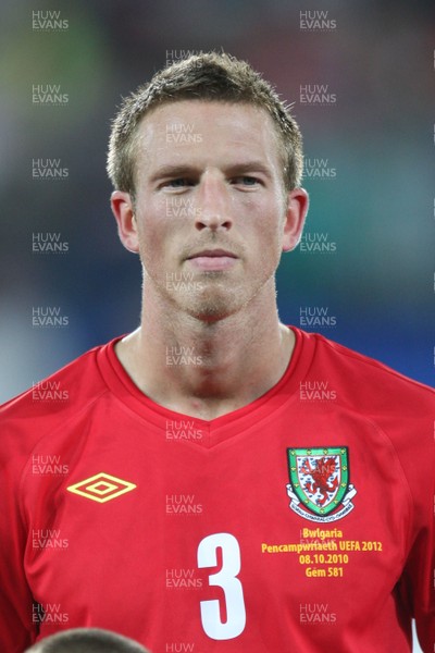 08.10.10.. Wales v Bulgaria, UEFA Euro 2012 Qualifier, Cardiff City Stadium -  Wales' Danny Collins        