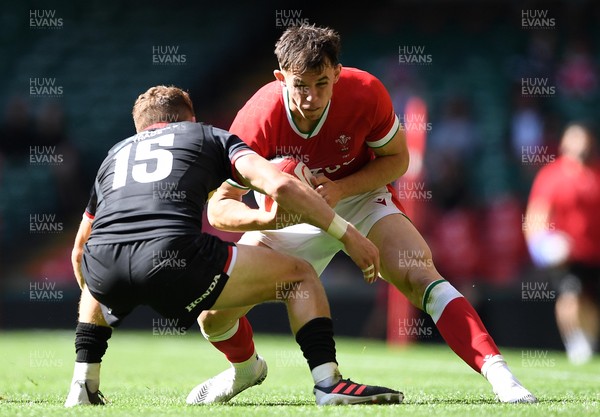 030721 - Wales v Canada - Summer International Rugby - Tom Rogers of Wales