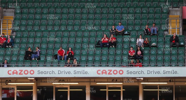 030721 - Wales v Canada, Summer International Series - Wales fans watch the match