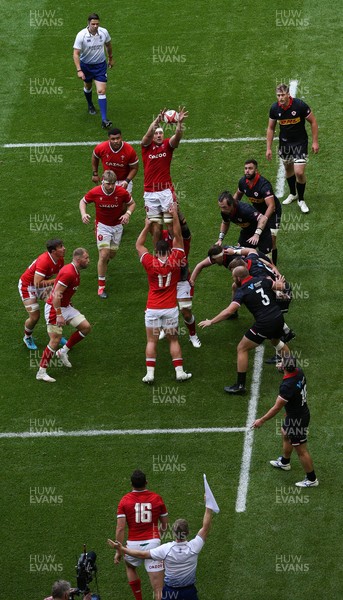 030721 - Wales v Canada, Summer International Series - Ben Carter of Wales wins line out ball