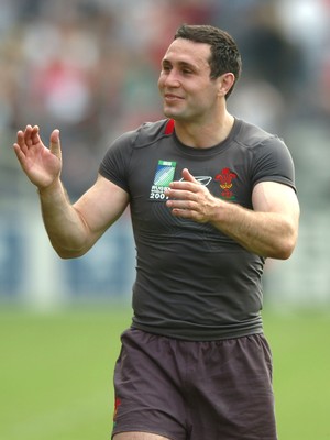09.09.07 - Wales v Canada - Rugby World Cup 2007 - France - Wales' Stephen Jones all smiles at the end of the game 