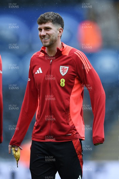 090925 - Wales v Canada -  International Friendly - Chris Mepham of Wales arrives at the stadium ahead of the match