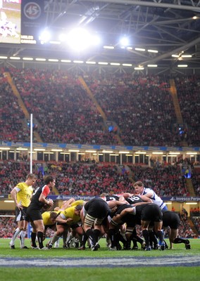 14.11.08 - Wales v Canada -  Invesco Perpetual Series 2008 - Wales and Canada pack down for a scrum at the Millennium Stadium. 