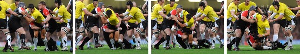 14.11.08 - Wales v Canada -  Invesco Perpetual Series 2008 - This sequence of pictures shows the lead up to James Hook's injury. 