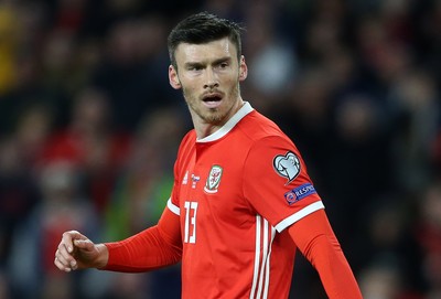 131019 - Wales v Croatia - European Championship Qualifiers - Group E - Kieffer Moore of Wales