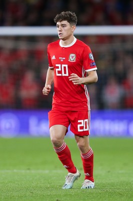 131019 - Wales v Croatia, UEFA Euro 2020 Qualifier - Daniel James of Wales