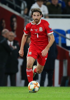 131019 - Wales v Croatia, UEFA Euro 2020 Qualifier - Joe Allen of Wales