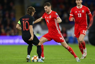 131019 - Wales v Croatia, UEFA Euro 2020 Qualifier - Ben Davies of Wales