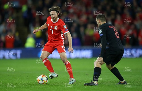 131019 - Wales v Croatia - European Championship Qualifiers - Group E - Joe Allen of Wales