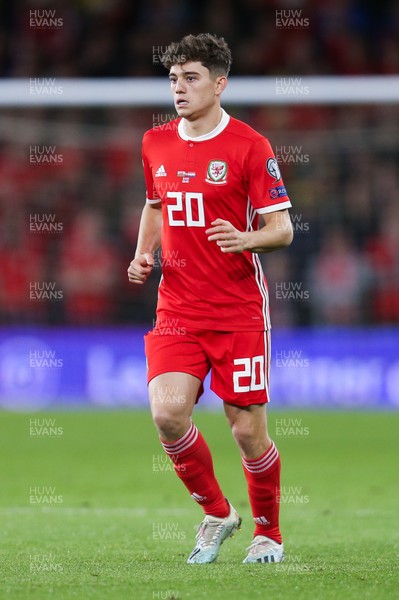 131019 - Wales v Croatia, UEFA Euro 2020 Qualifier - Daniel James of Wales