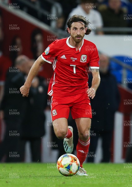 131019 - Wales v Croatia, UEFA Euro 2020 Qualifier - Joe Allen of Wales