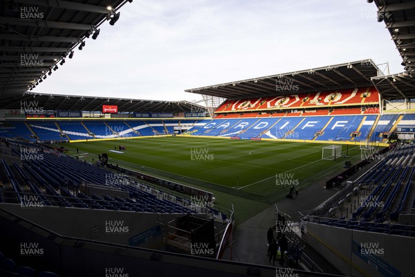 151023 - Wales v Croatia - European Championship Qualifier - General view of the Cardiff City Stadium ahead of the match