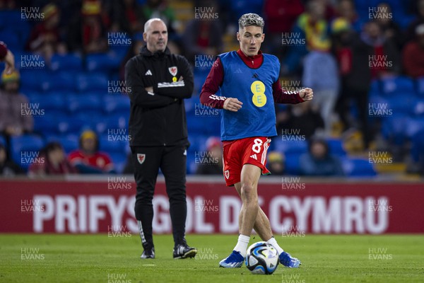 151023 - Wales v Croatia - European Championship Qualifier - Wales' Harry Wilson during the warm up