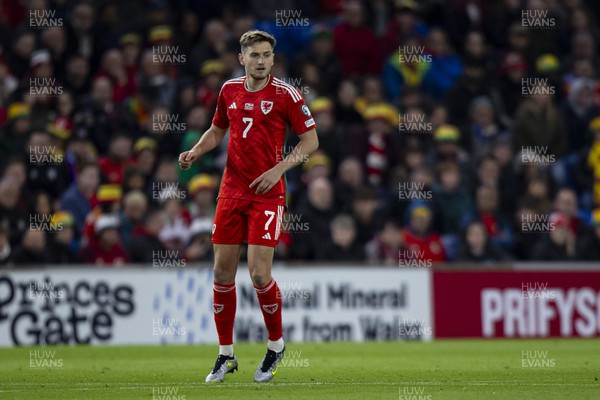 151023 - Wales v Croatia - European Championship Qualifier - Wales' David Brooks in action