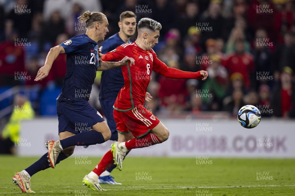 151023 - Wales v Croatia - European Championship Qualifier - Wales' Harry Wilson scores his sides first goal