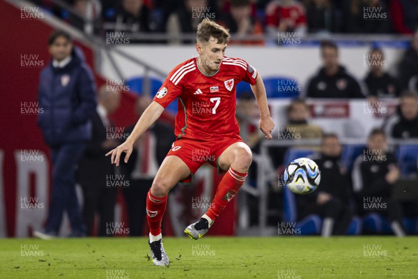 151023 - Wales v Croatia - European Championship Qualifier - Wales' David Brooks in action