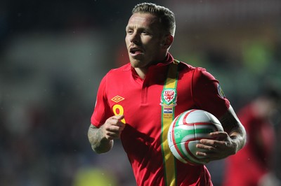 260313 - Wales v Croatia, World Cup Qualifier, Swansea - Wales' Craig Bellamy