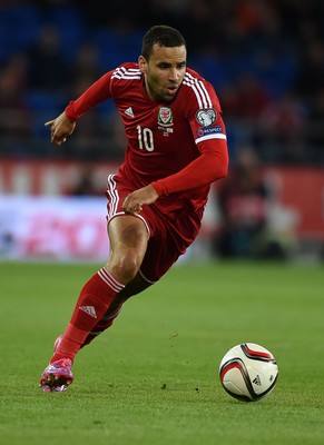 131014 - Wales v Cyprus - UEFA European Championship - Hal Robson-Kanu of Wales 