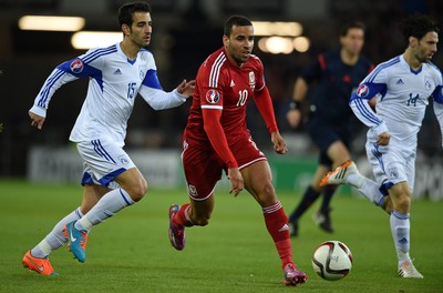 131014 - Wales v Cyprus - UEFA European Championship - Hal Robson-Kanu of Wales 