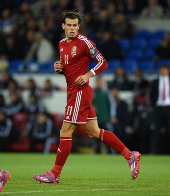 131014 - Wales v Cyprus - UEFA European Championship - Gareth Bale of Wales 