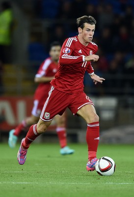 131014 - Wales v Cyprus - UEFA European Championship - Gareth Bale of Wales 