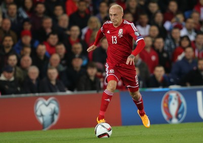 131014 - Wales v Cyprus, UEFA European Championship Qualifier - Wales' David Cotterill